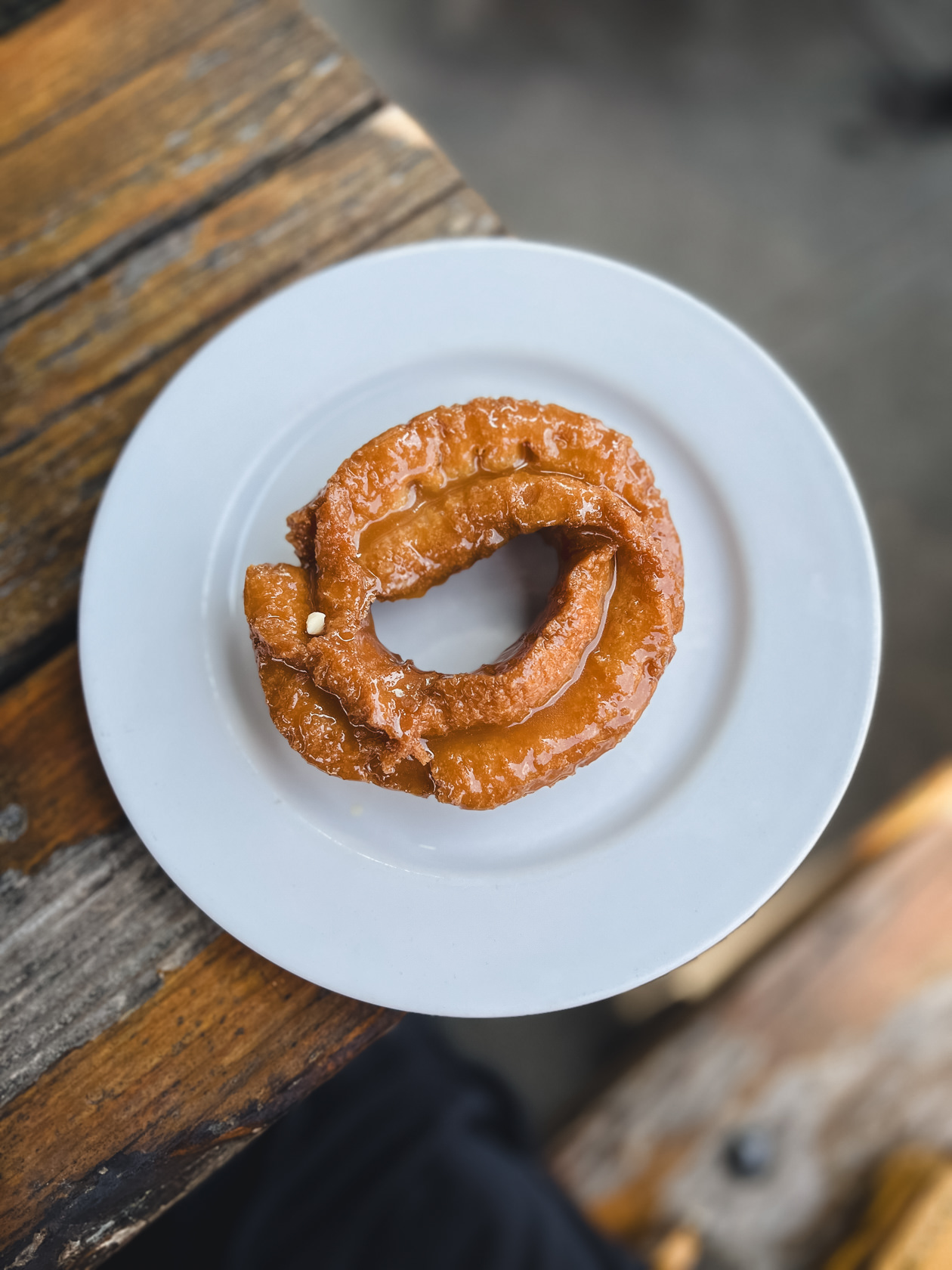 old fashioned doughnut from Lucky's Doughnuts Vancouver