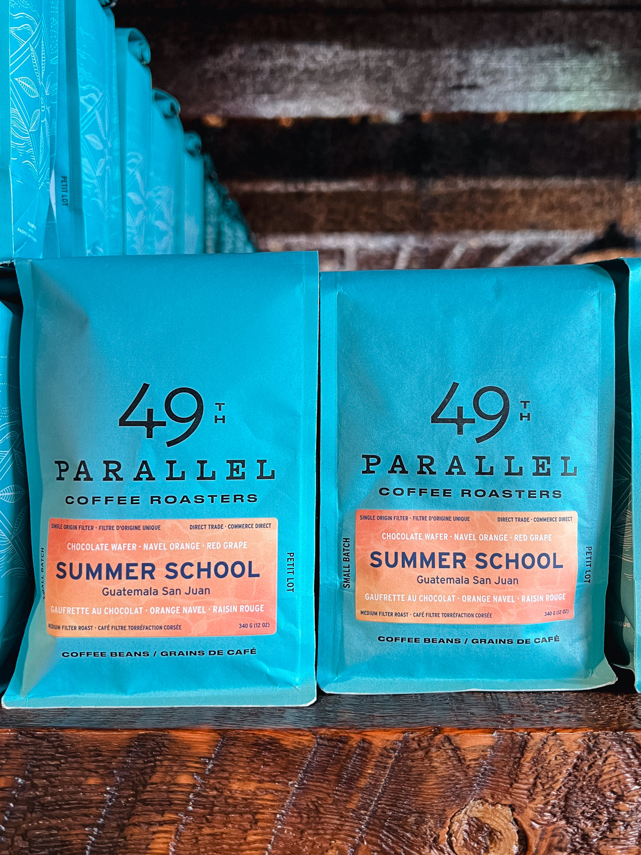 coffee bags from 49th Parallel Coffee  Vancouver