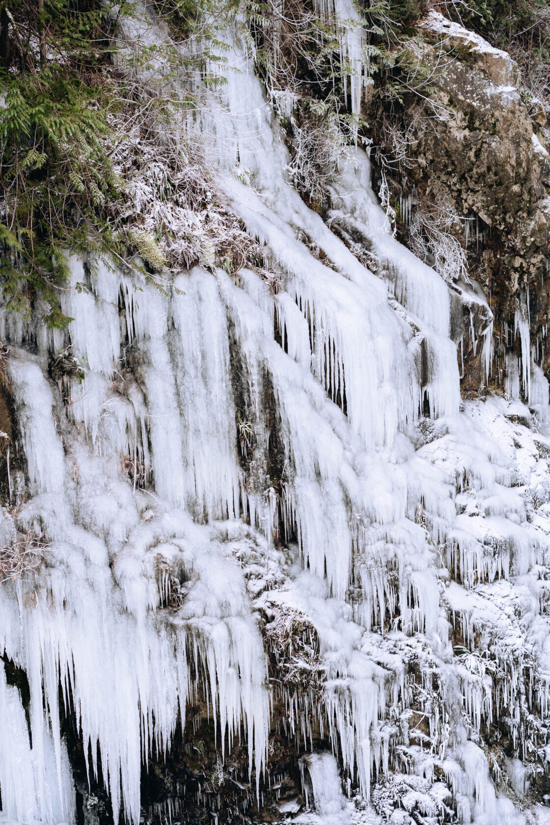 Waterfall icicles 