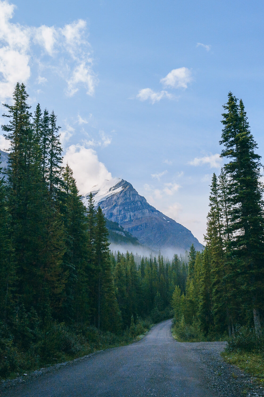 View on the access road to Lake O'Hara