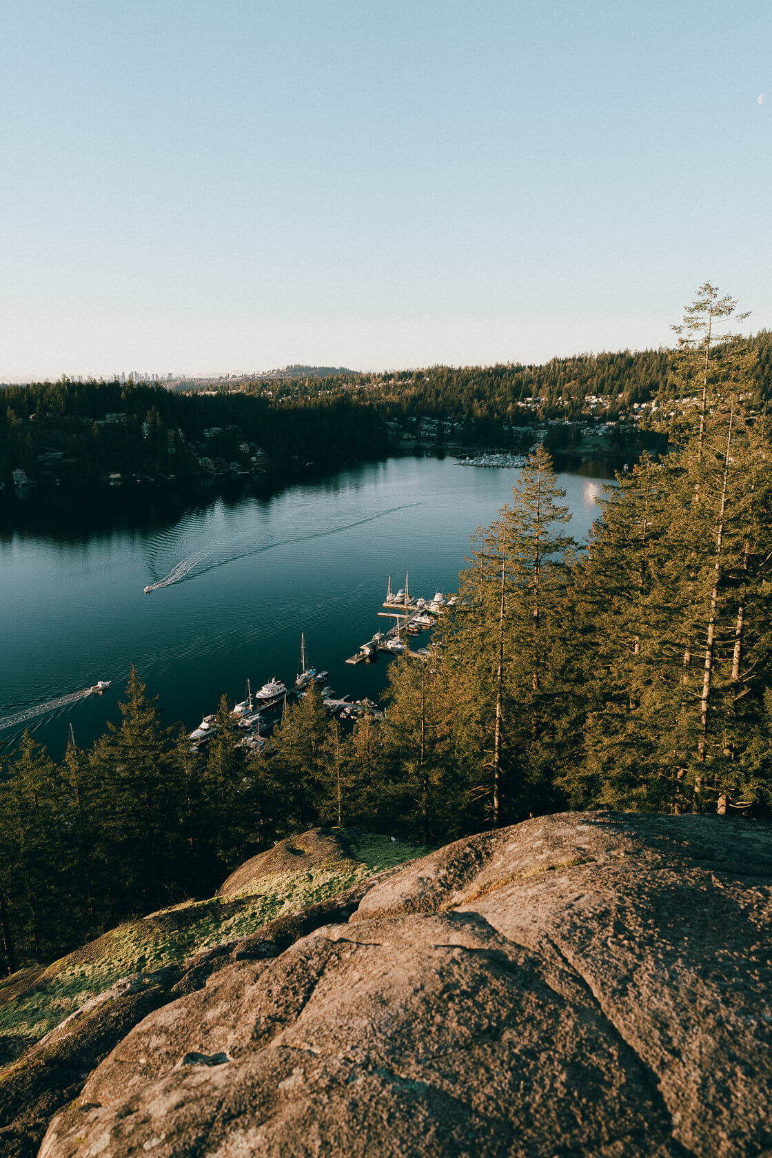 view from Quarry Rock in Deep Cove